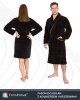 Szlafrok Imperial Unisex Czarny S/M 300 g/m2 